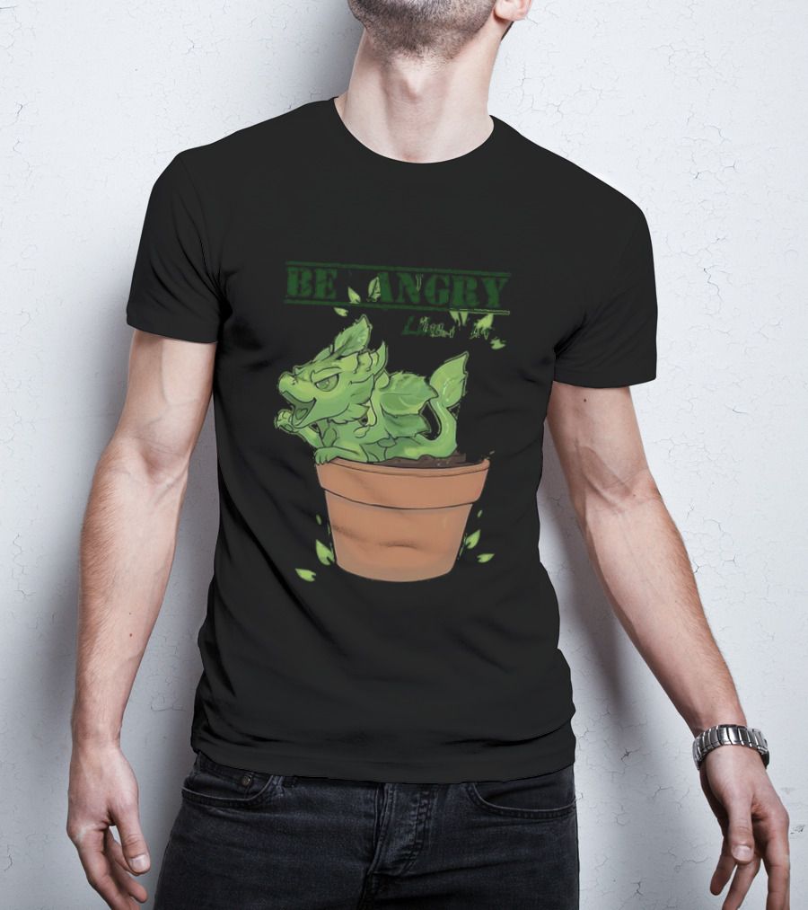 Mint Dragon Be Angry Like Minty In Pot With Leaves T-Shirt