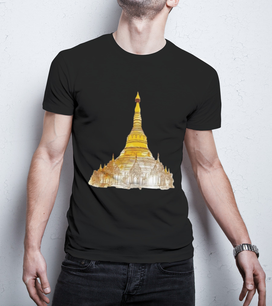 Neuschwanstein Castle Myanmar Pagoda T-Shirt