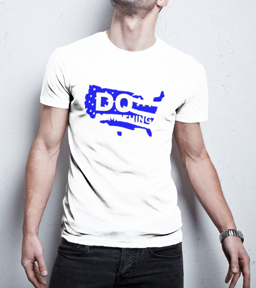 DO SOMETHING USA Flag Map T-Shirt