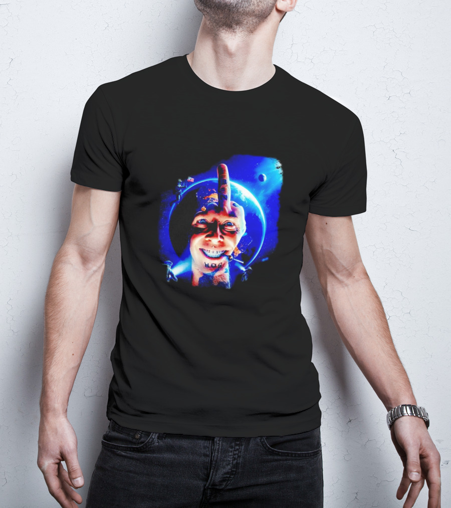 HOG Tom Middle Finger Space Grin T-Shirt
