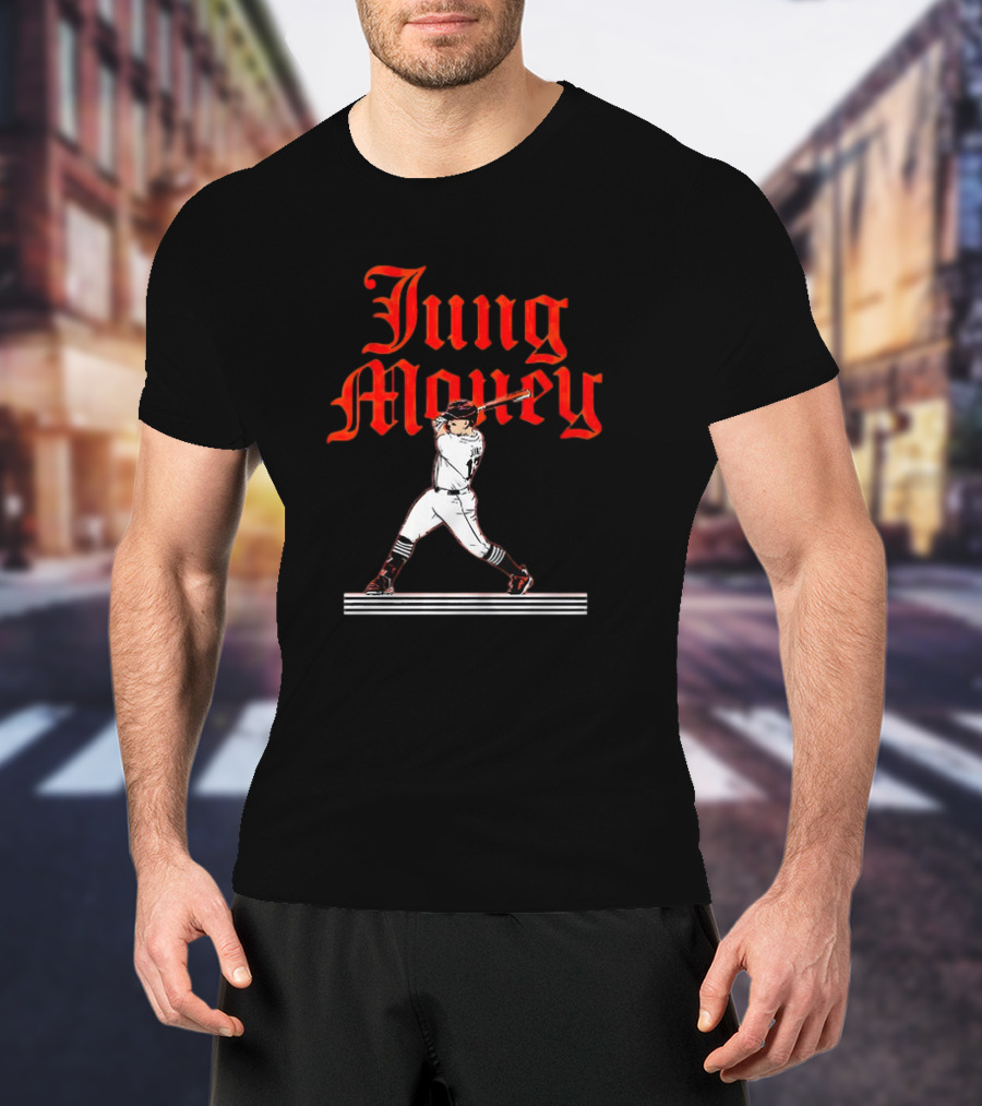 Jung Money Baseball Swing Detroit T-Shirt