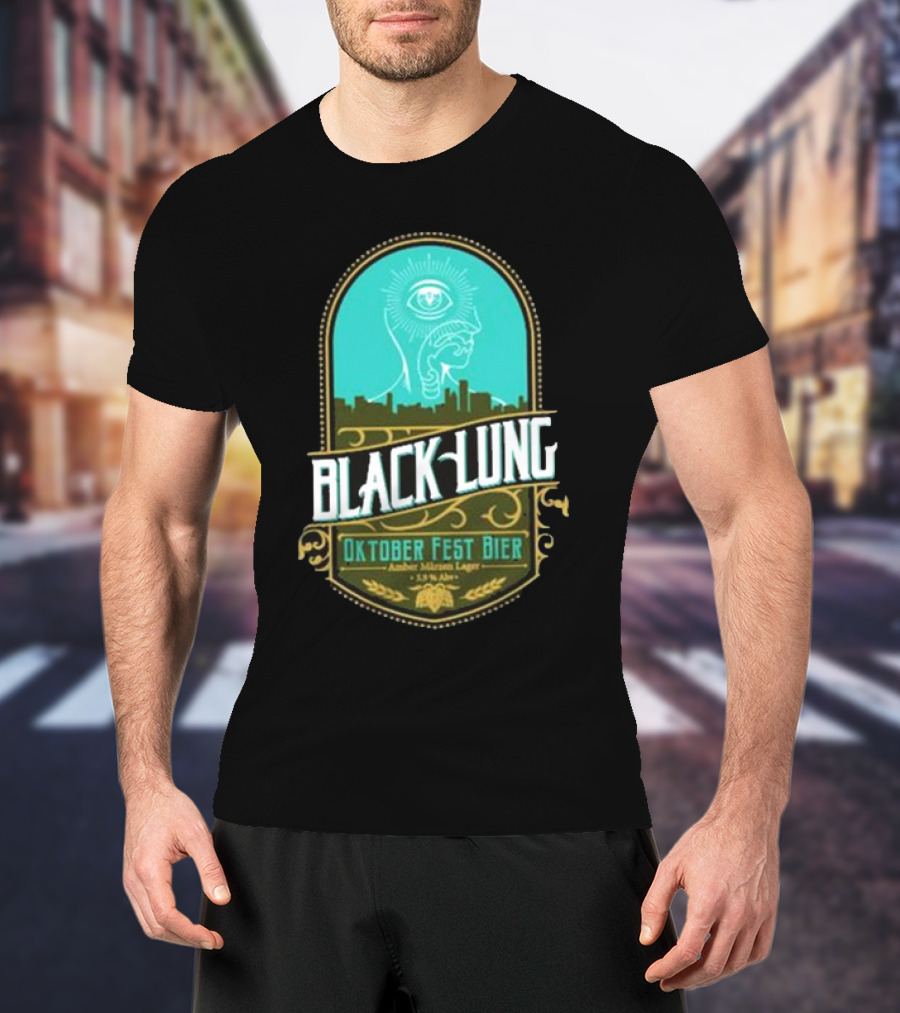 Black Lung Oktoberfest Fest Bier Amber Märzen Lager 5.5 Abv T-Shirt