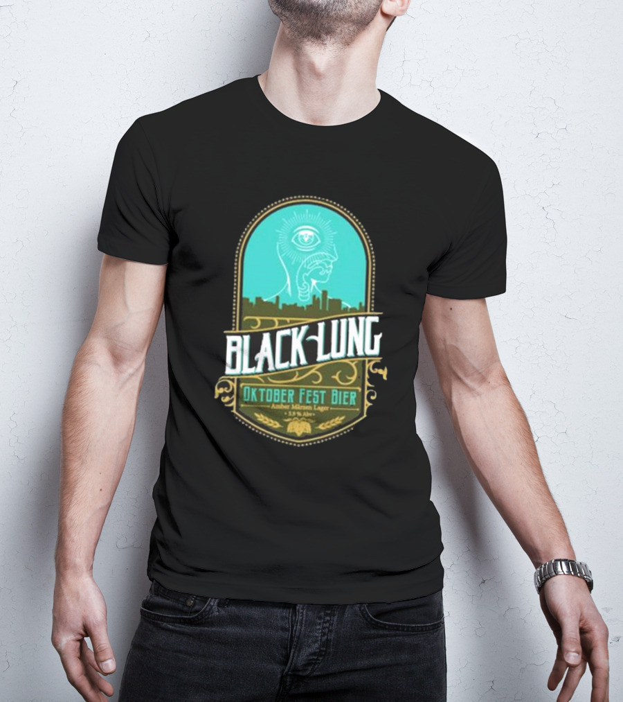 Black Lung Oktoberfest Fest Bier Amber Märzen Lager 5.5 Abv T-Shirt