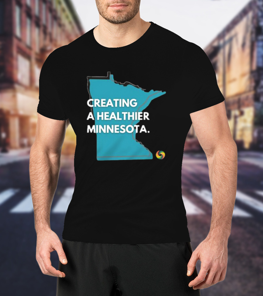 Creating A Healthier Minnesota State Logo With Swirl T-Shirt