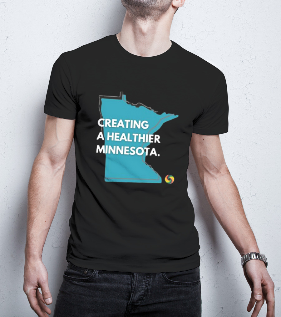 Creating A Healthier Minnesota State Logo With Swirl T-Shirt