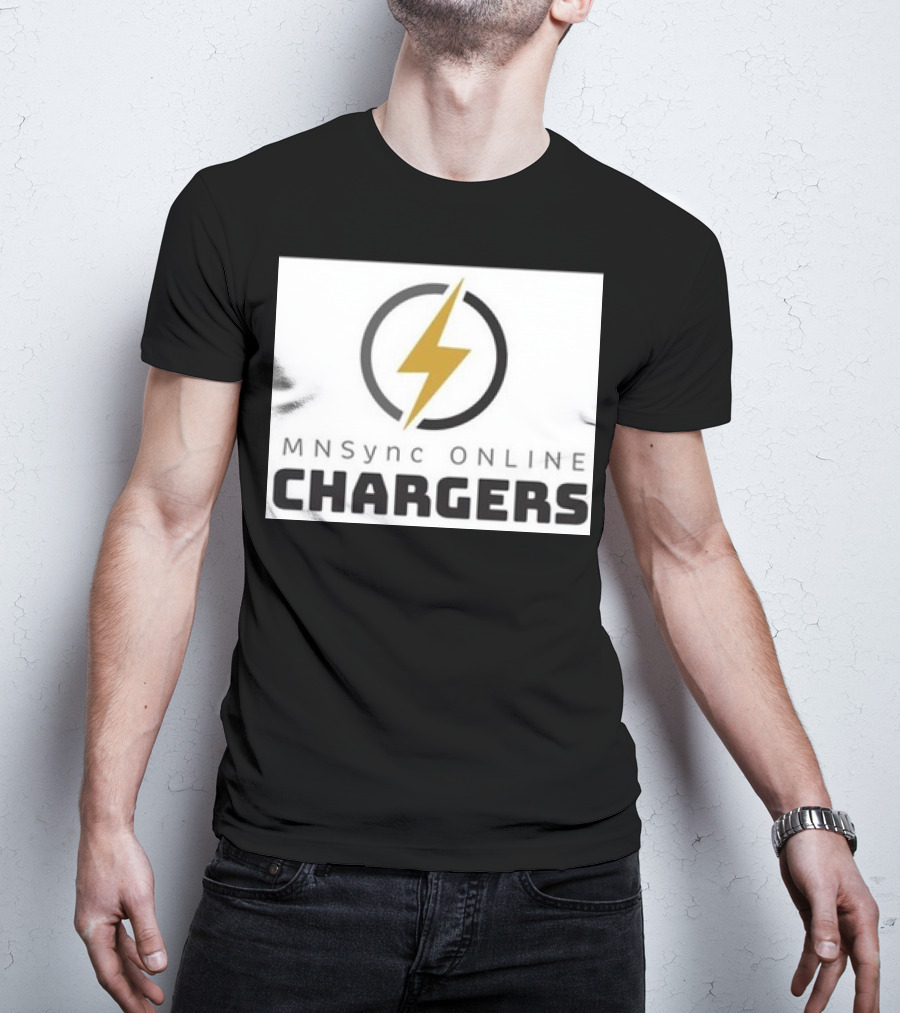 MNSync Online Chargers Lightning Bolt Emblem T-Shirt