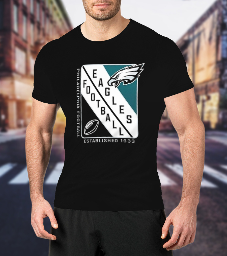 Philadelphia Eagles Football Shield Logo Established 1933 T-Shirt