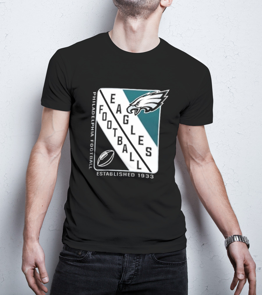 Philadelphia Eagles Football Shield Logo Established 1933 T-Shirt