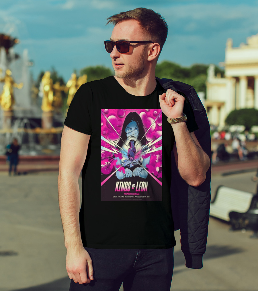 Kings Of Leon Phantogram Concert Greek Theatre Berkeley CA August 25th T-Shirt