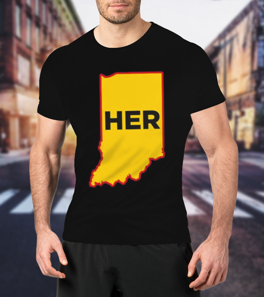 Indiana HER Map T-Shirt