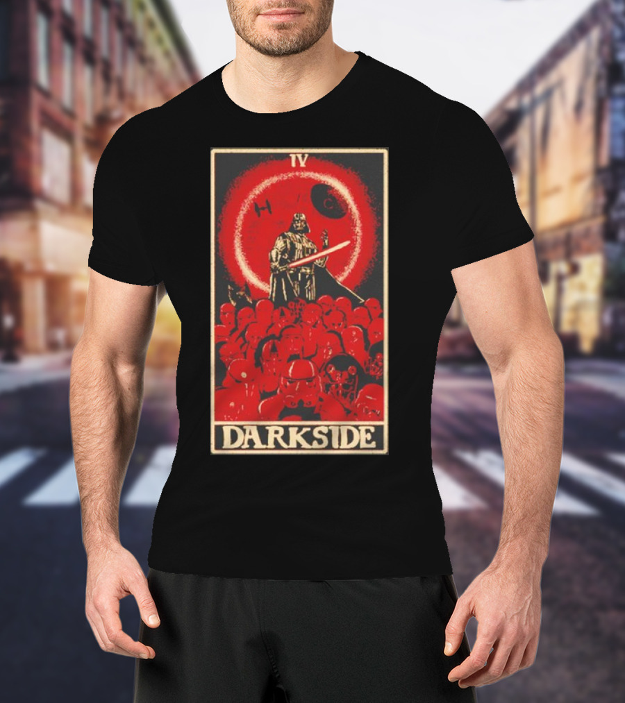 Darkside Tarot Card IV Darth Vader Death Star Stormtroopers T-Shirt