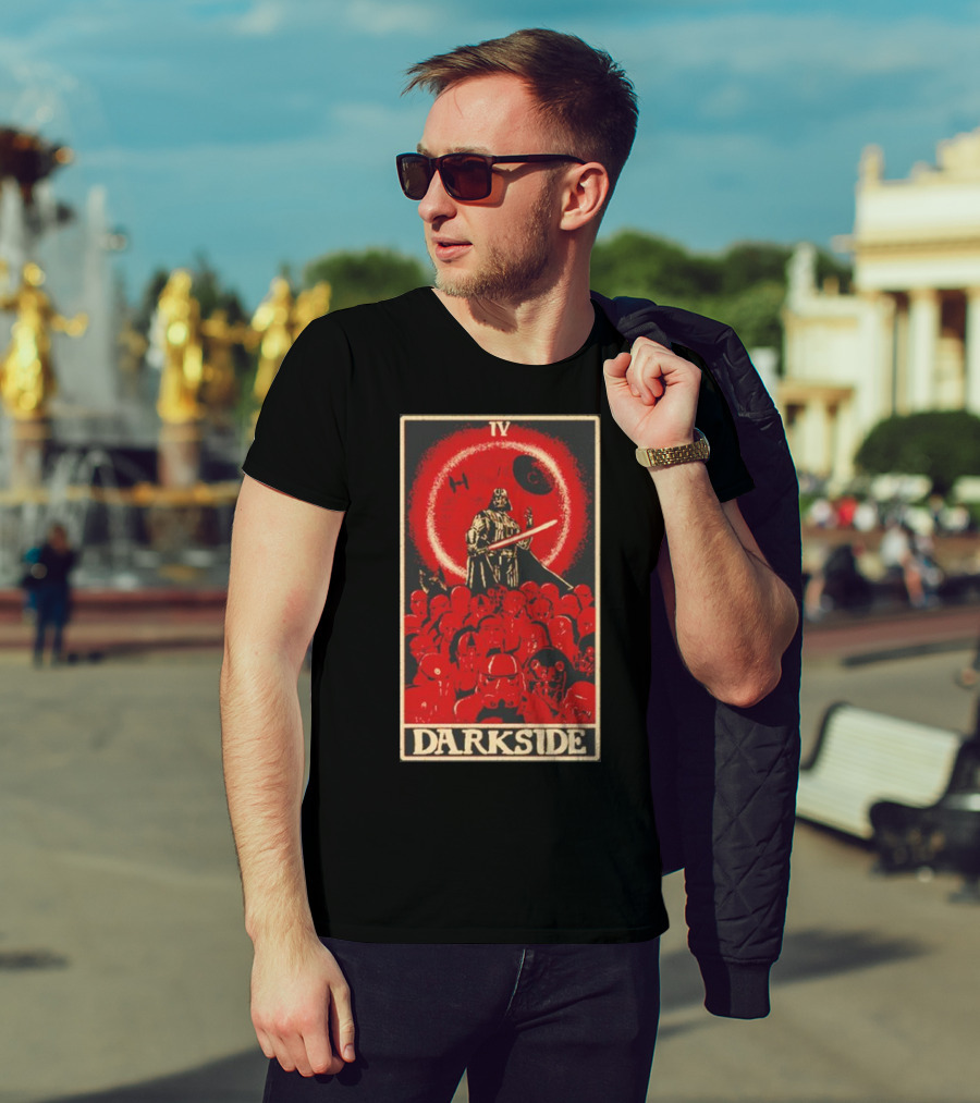 Darkside Tarot Card IV Darth Vader Death Star Stormtroopers T-Shirt