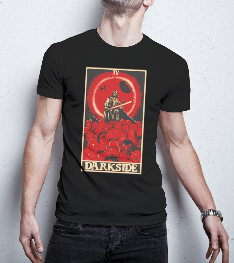 Darkside Tarot Card IV Darth Vader Death Star Stormtroopers T-Shirt