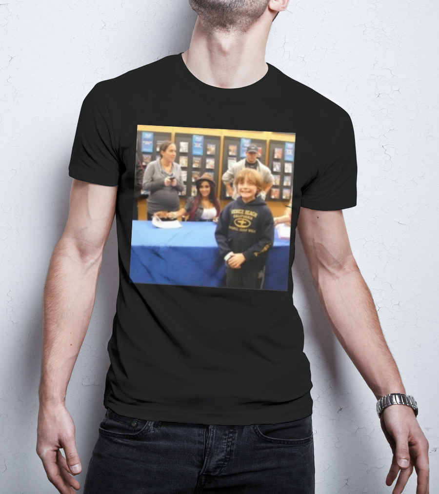 Jake Shane With Nicole Snooki Lavelle Venice Beach Surf Wear T-Shirt