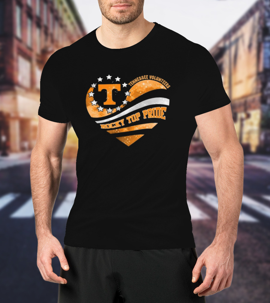 Tennessee Volunteers Heart T Rocky Top Pride T-Shirt