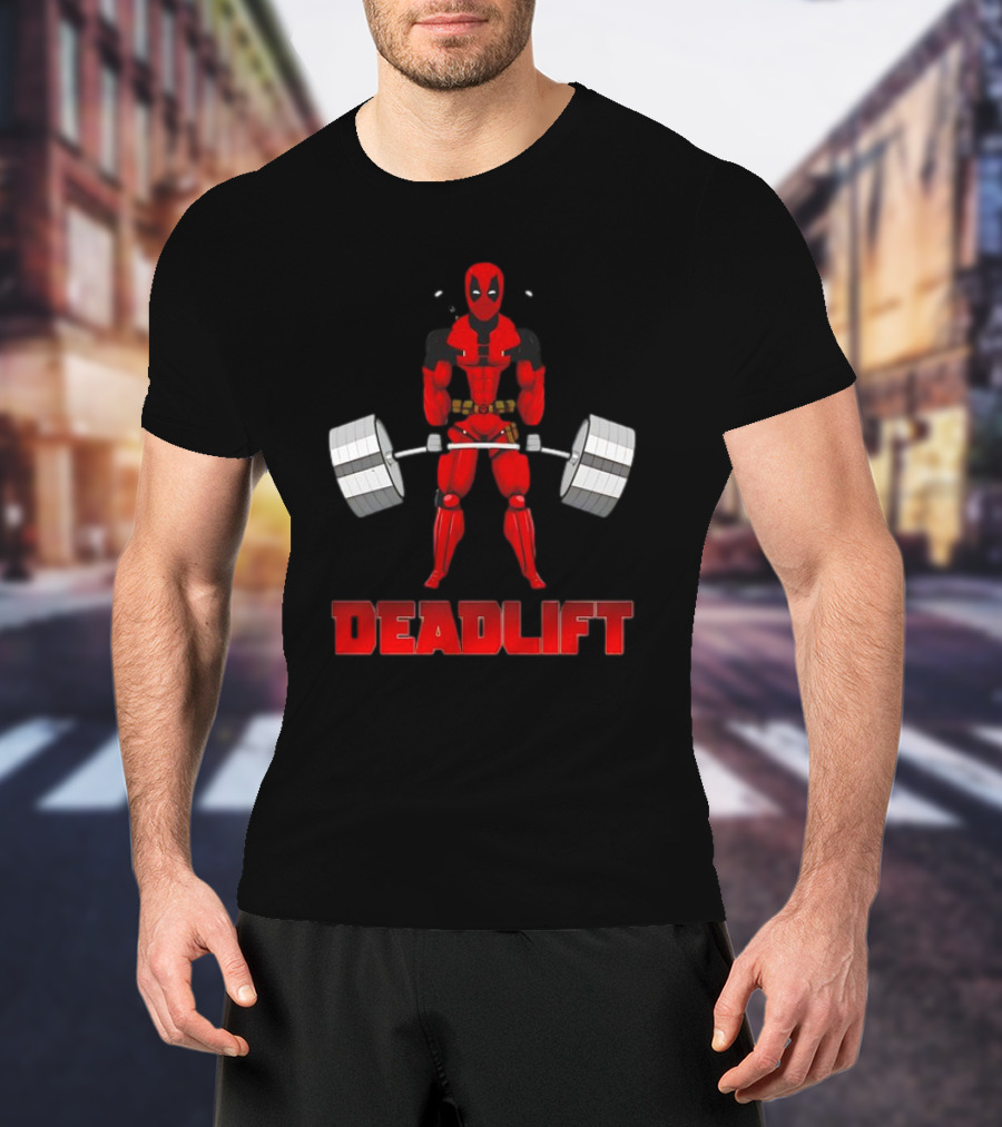 Deadpool Papa Swolio Deadlift T-Shirt