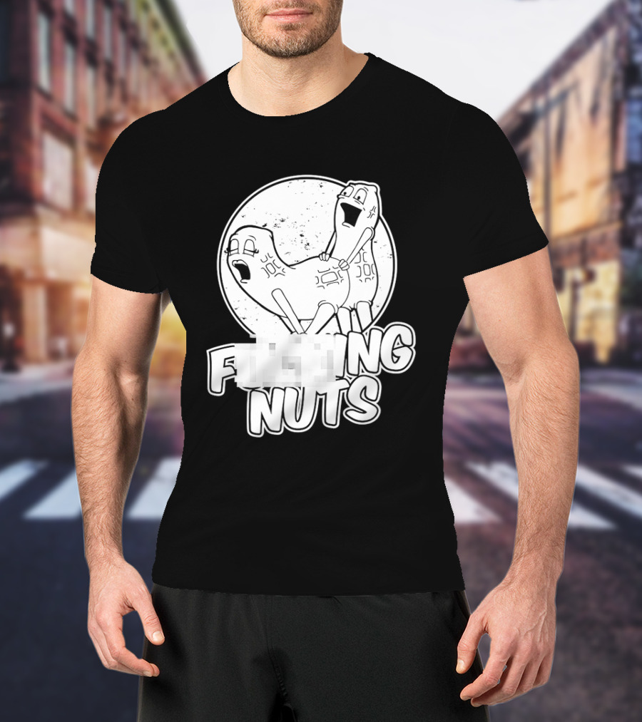 Fking Nuts Peanuts Cartoon Humor T-Shirt