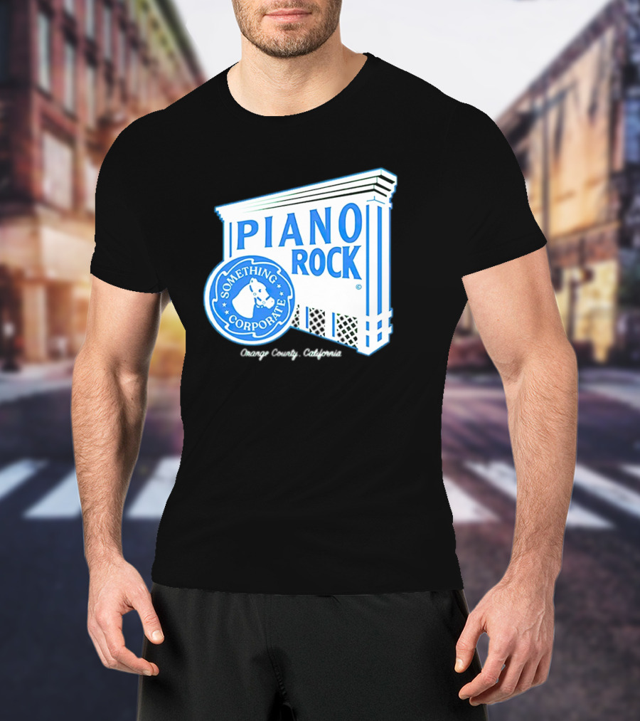 Piano Rock Something Corporate Orange County California T-Shirt