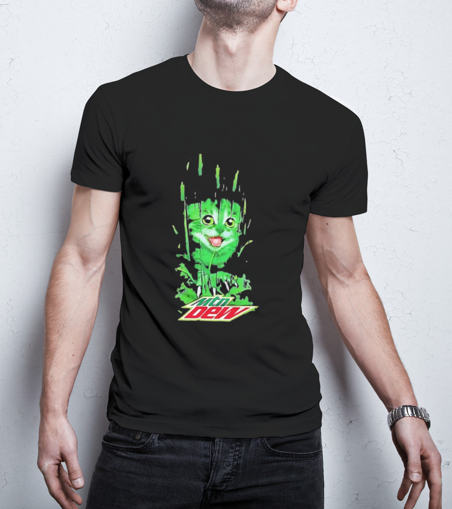 Mtn Dew Green Cat Splash T-Shirt