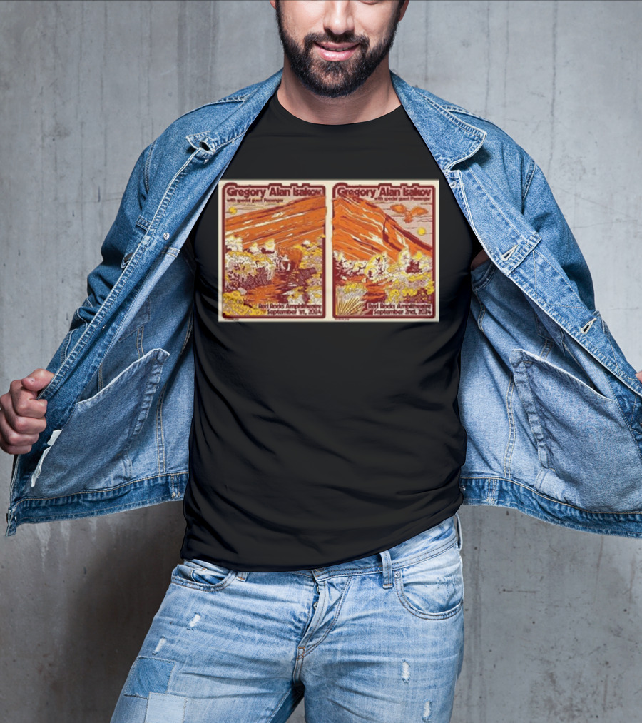 Gregory Alan Isakov With Special Guest Red Rocks Amphitheatre September 1st 2nd T-Shirt