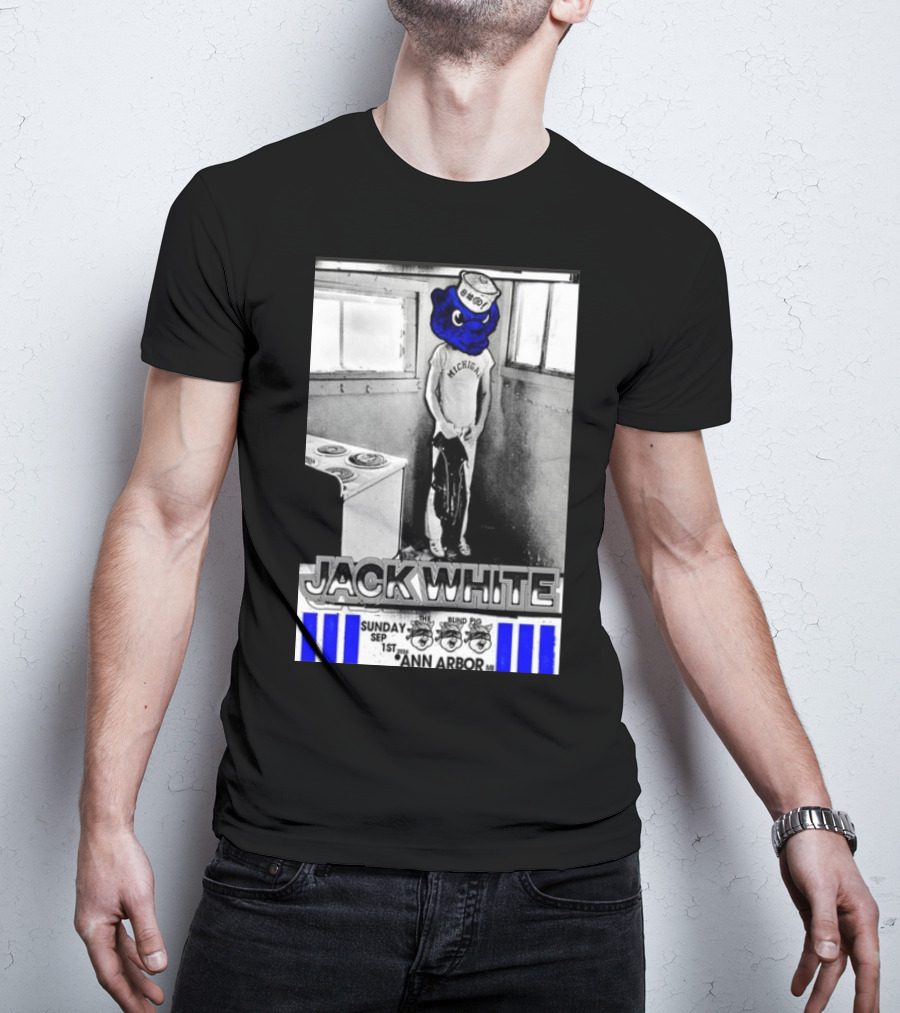 Jack White Michigan Blue Bear Ann Arbor September 1 T-Shirt