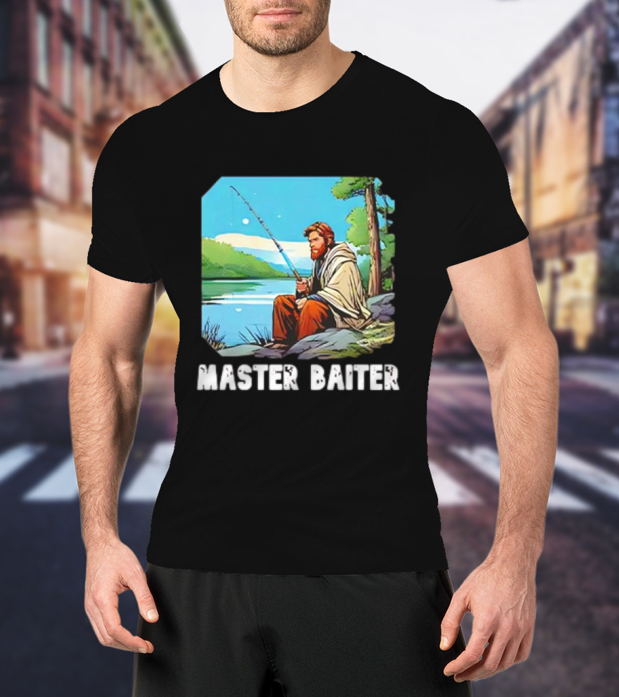 Obi-Wan Kenobi Fishing Master Baiter Forest Scene T-Shirt