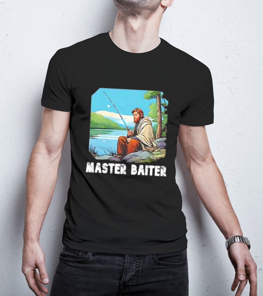 Obi-Wan Kenobi Fishing Master Baiter Forest Scene T-Shirt
