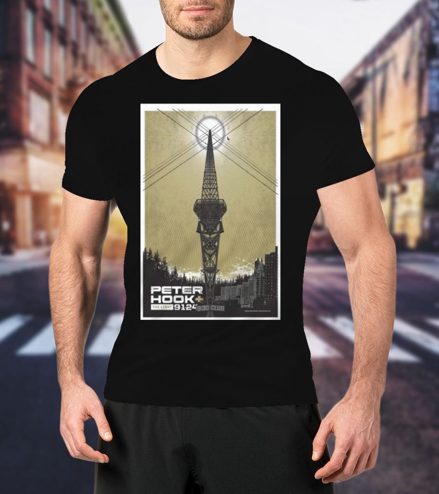 Peter Hook And The Light 9/1/24 9:30 Club Washington DC Tour T-Shirt