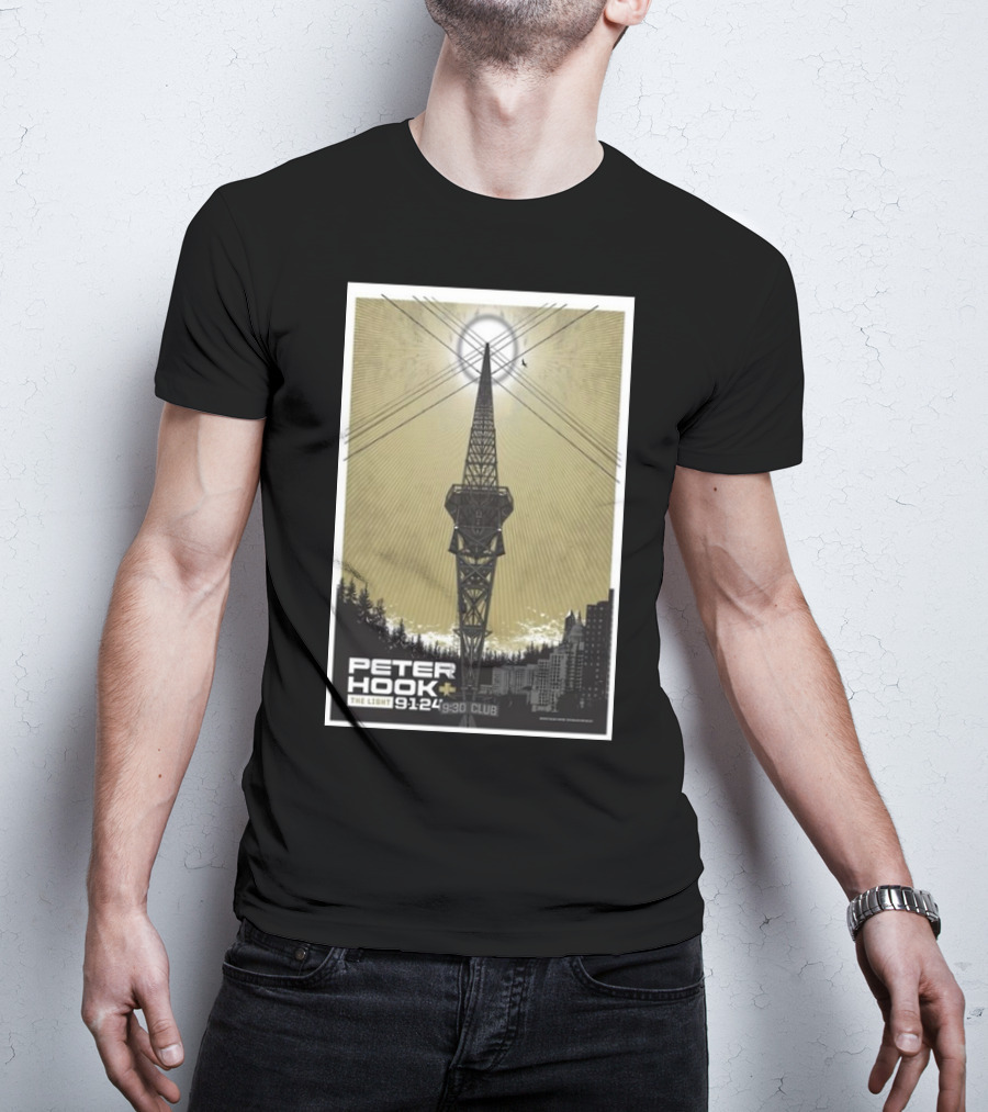 Peter Hook And The Light 9/1/24 9:30 Club Washington DC Tour T-Shirt