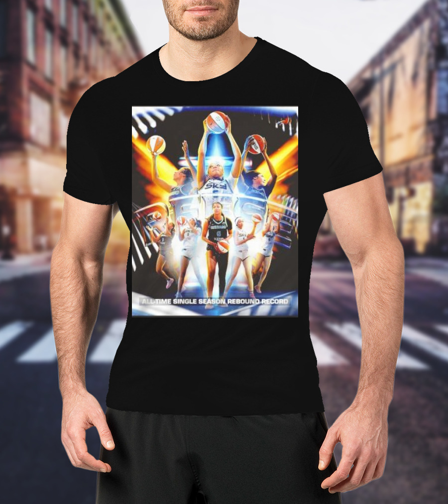 All-Time Single Season Rebound Record WNBA Angel Reese T-Shirt
