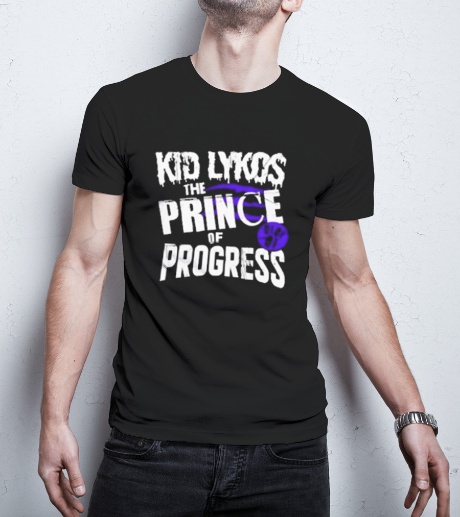 Kid Lykos The Prince Of Progress With Paw Prints T-Shirt