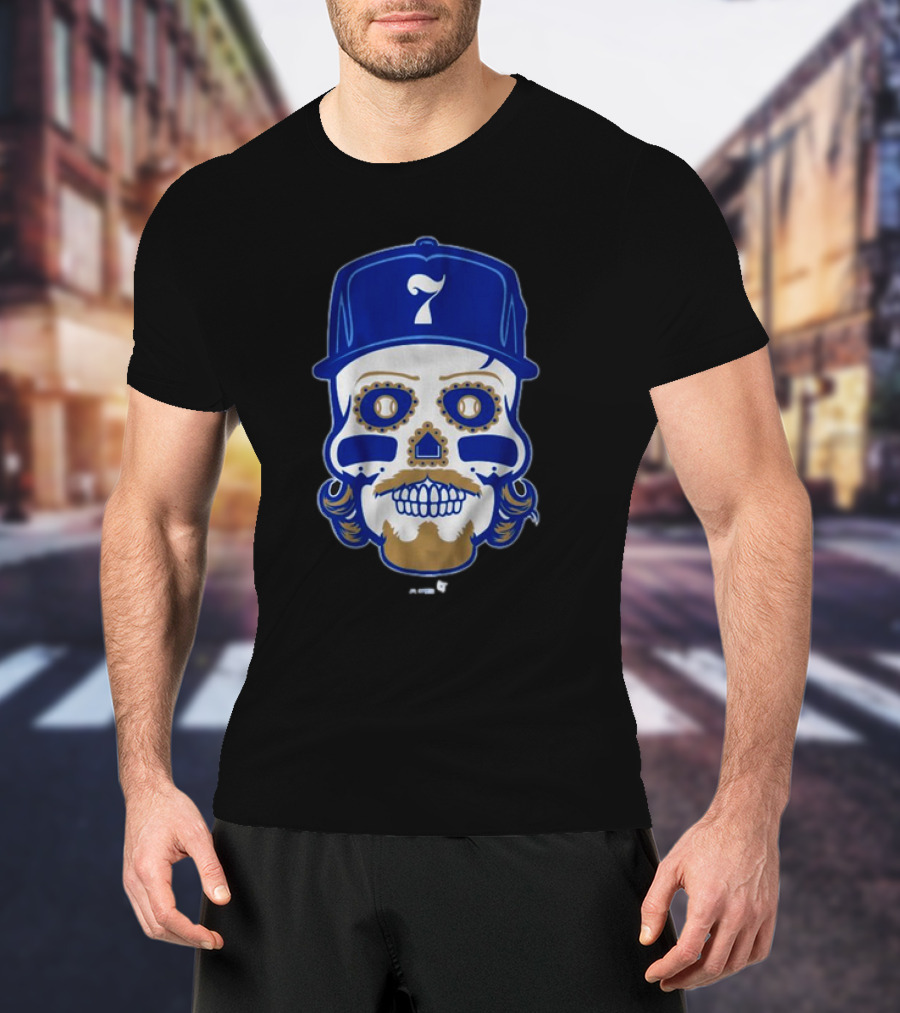 Bobby Witt Jr. Sugar Skull Baseball Cap T-Shirt