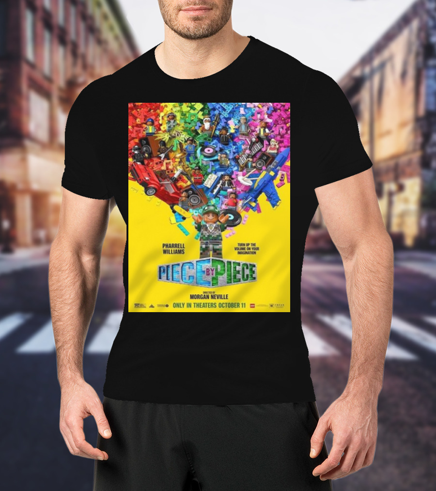 PHARRELL WILLIAMS PIECE BY PIECE TURN UP THE VOLUME OF YOUR IMAGINATION RELEASING IN THEATERS OCTOBER 11 T-Shirt