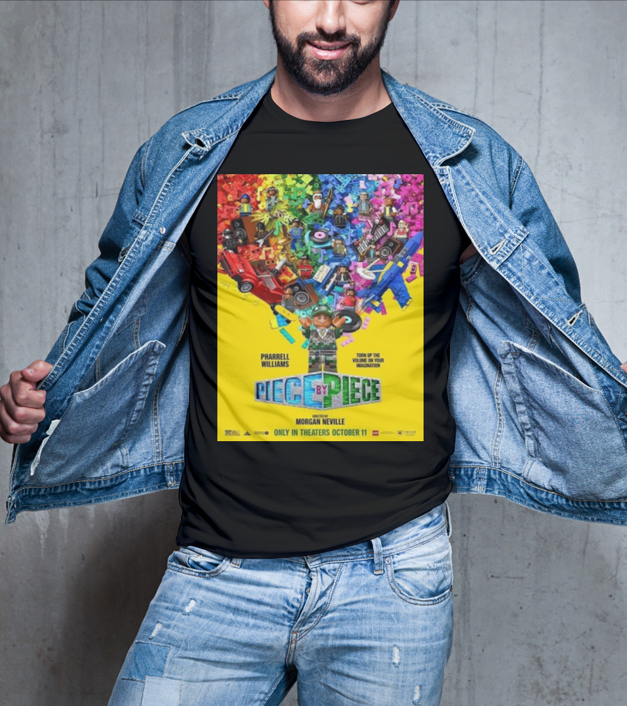 PHARRELL WILLIAMS PIECE BY PIECE TURN UP THE VOLUME OF YOUR IMAGINATION RELEASING IN THEATERS OCTOBER 11 T-Shirt