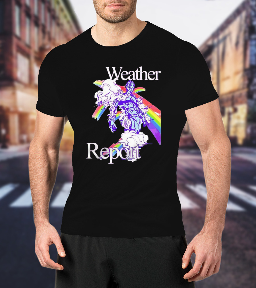 Weather Report JoJo's Bizarre Adventure Rainbow Character T-Shirt