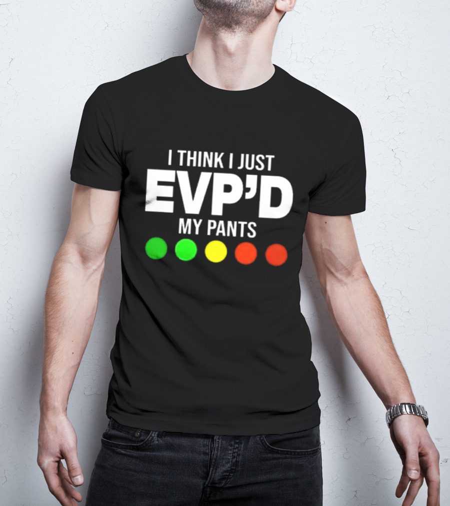 Greg Newkirk I Think I Just EVP’d My Pants Ghost Hunting Humor Paranormal Lights T-Shirt