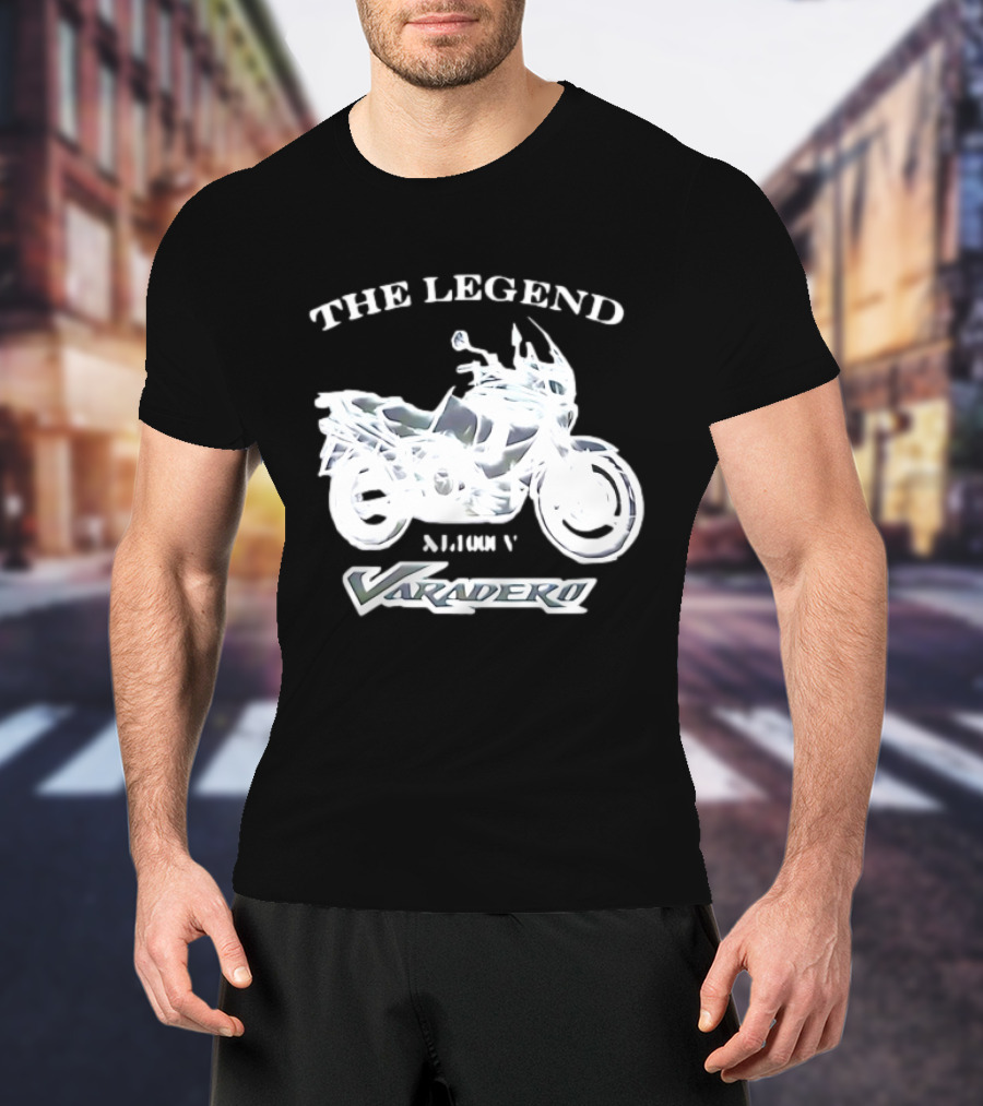 The Legend Varadero XL1000V Motorcycle Icon Text Highlight T-Shirt