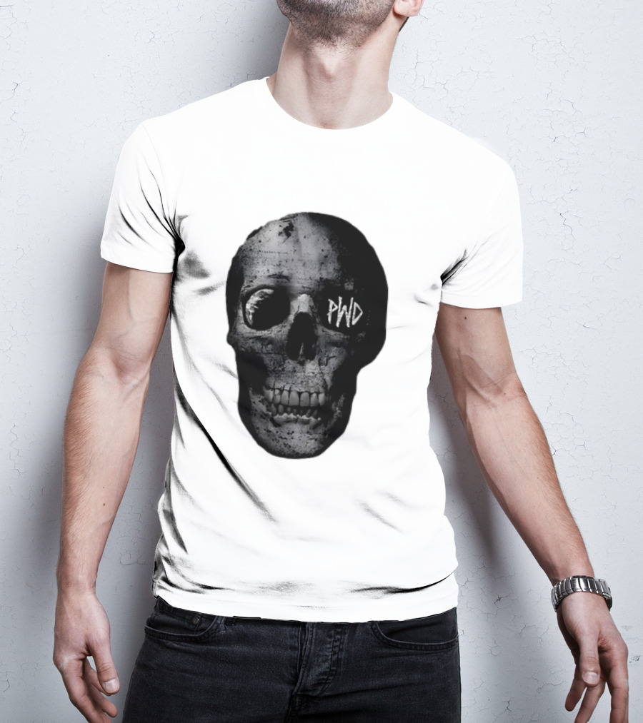 PWD Parkway Drive Dark Days 2012 Atlas Skull Image T-Shirt