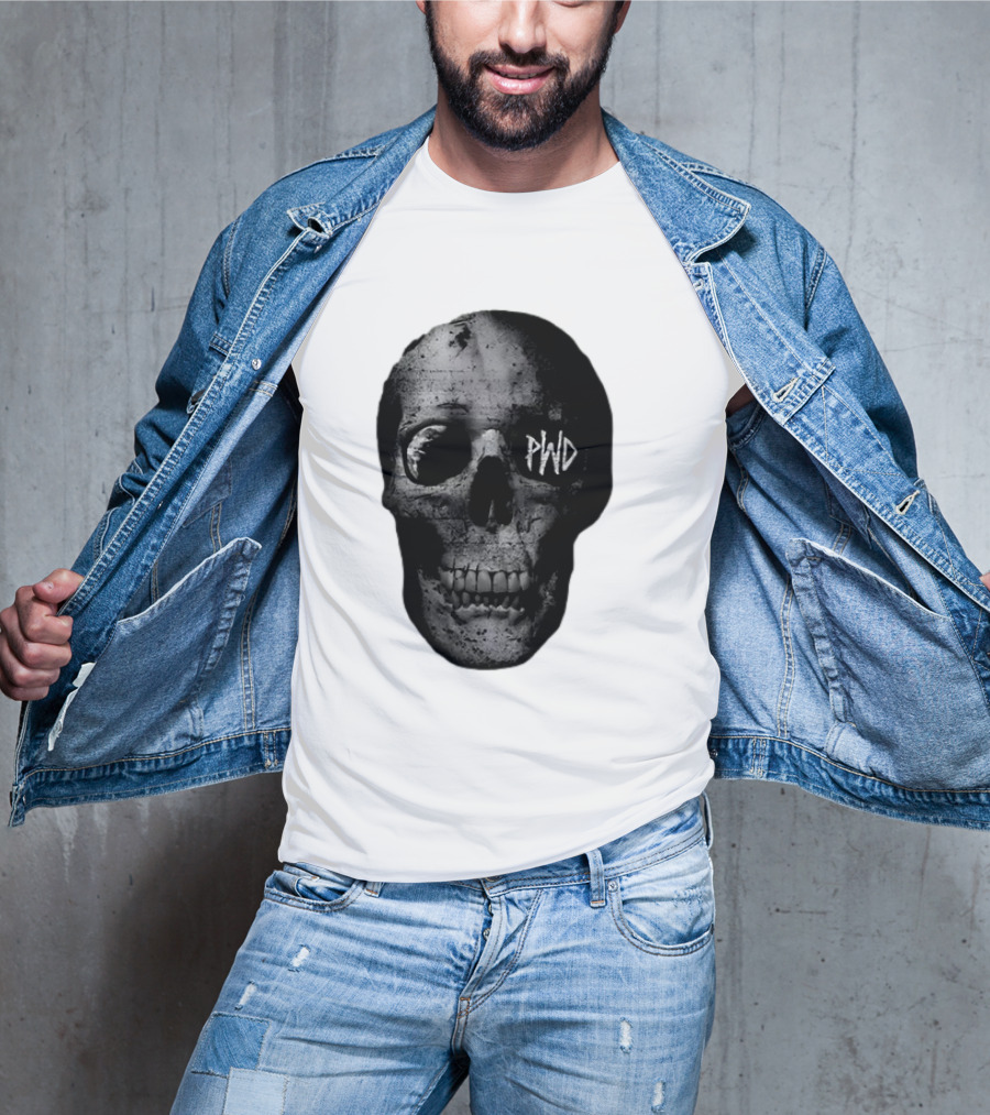 PWD Parkway Drive Dark Days 2012 Atlas Skull Image T-Shirt