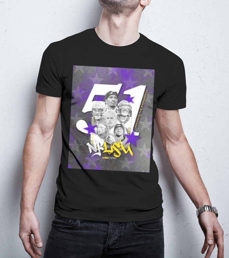 LSU Tigers NFLSU NFL Rosters Legends 51 Superstars T-Shirt