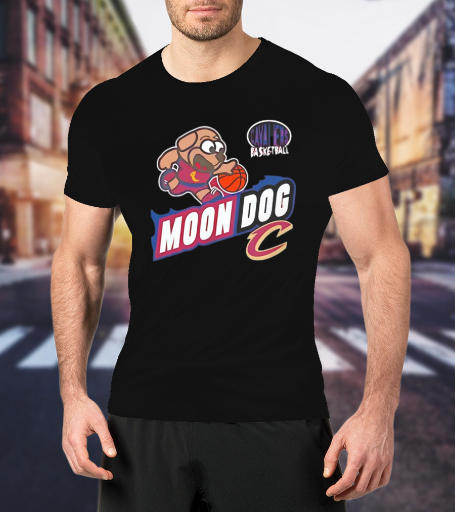 Cavaliers Basketball Moon Dog C T-Shirt
