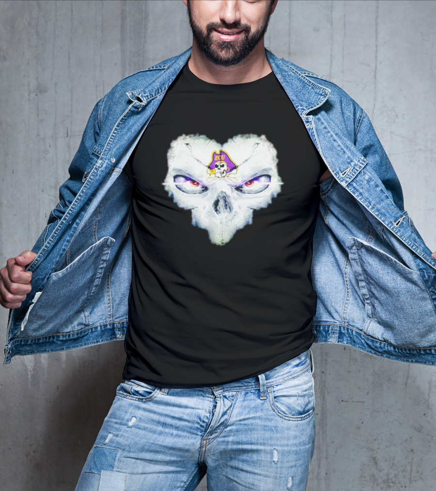 East Carolina Pirates ECU Skull Fantasy T-Shirt