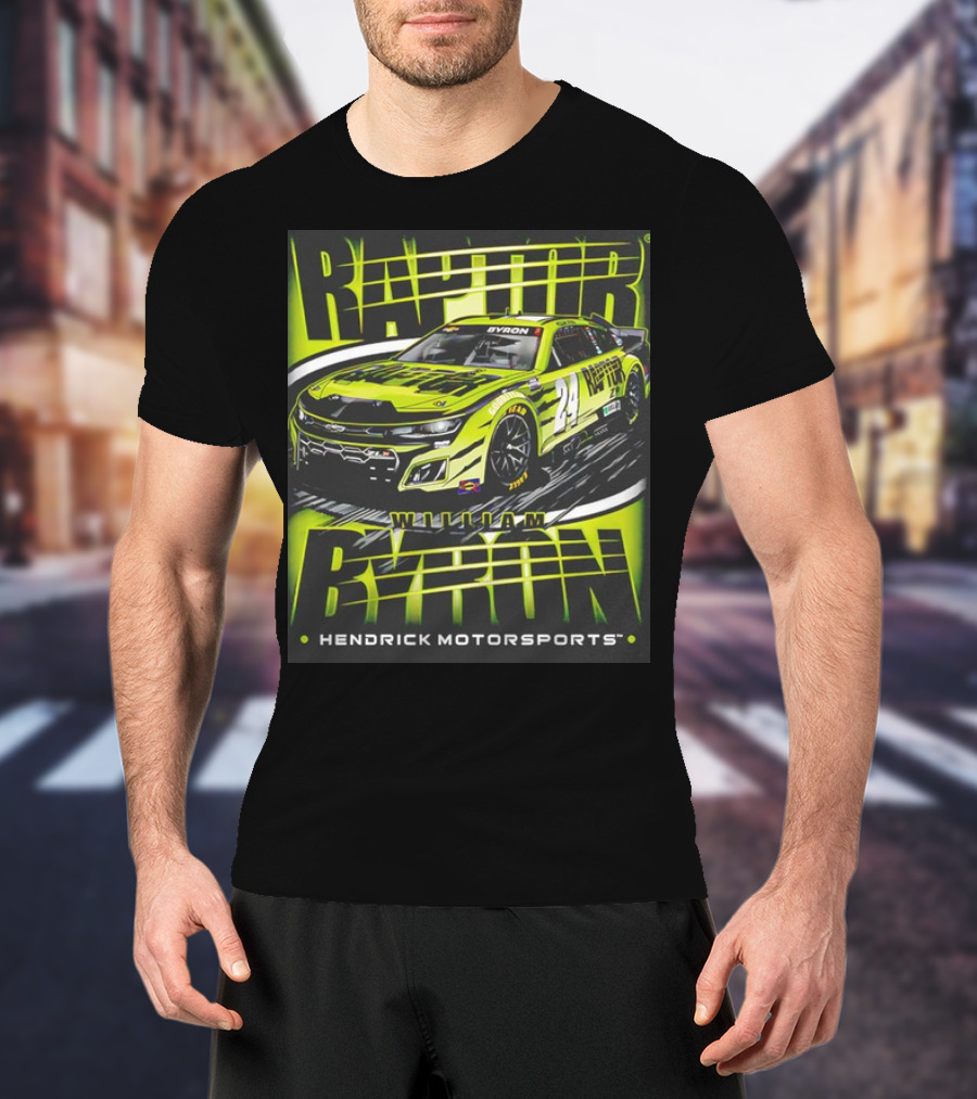 William Byron Raptor Car NASCAR Hendrick Motorsports Collection T-Shirt