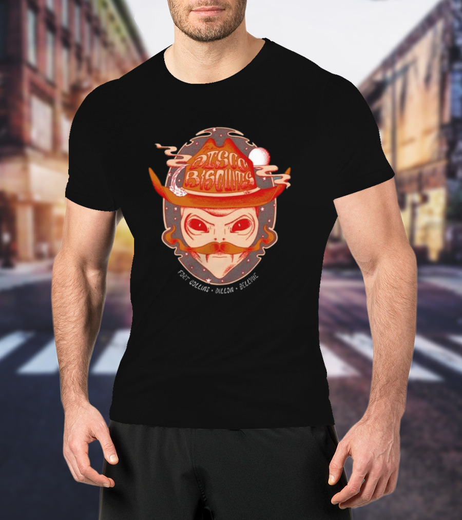 The Disco Biscuits Fort Collins Dillon Bellevue Alien Cowboy Spaceship T-Shirt