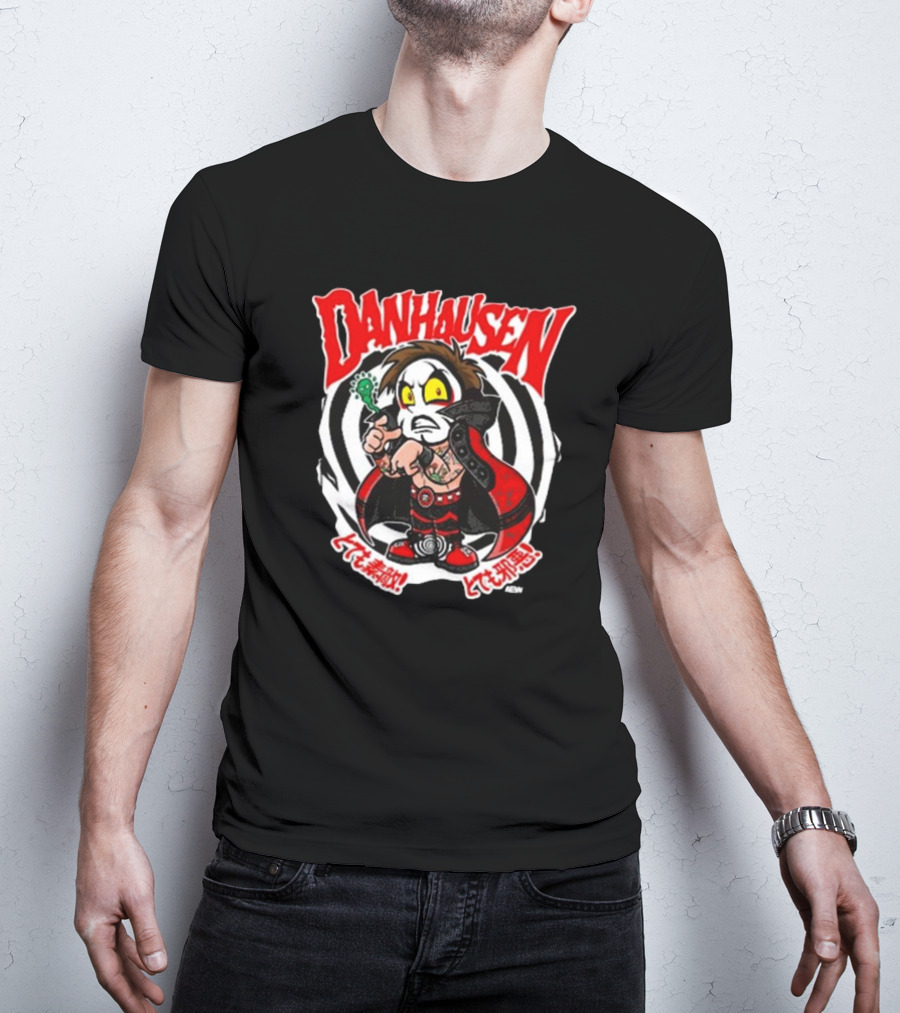 Danhausen Spiral Curse Character With Tattoo And Cape T-Shirt