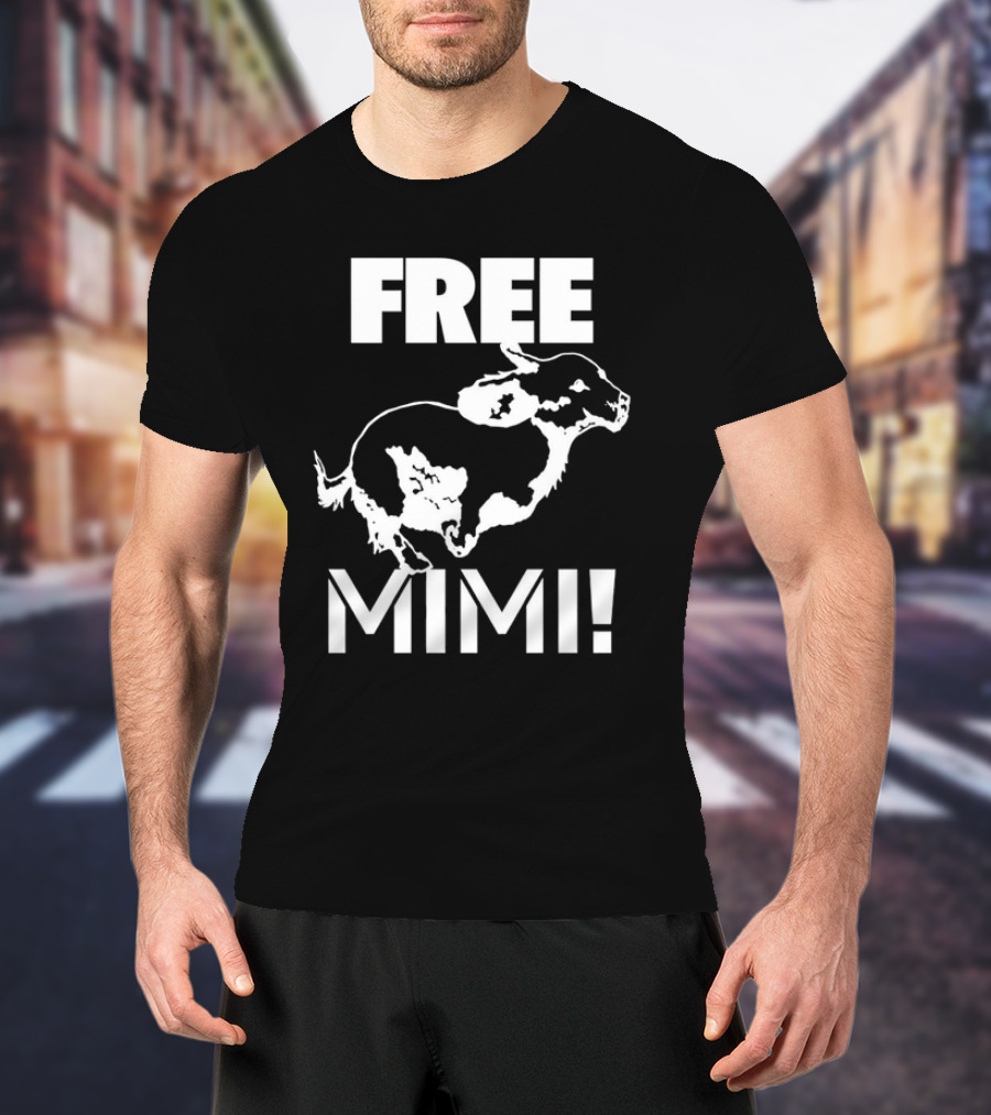 Free Mimi Running Cow T-Shirt