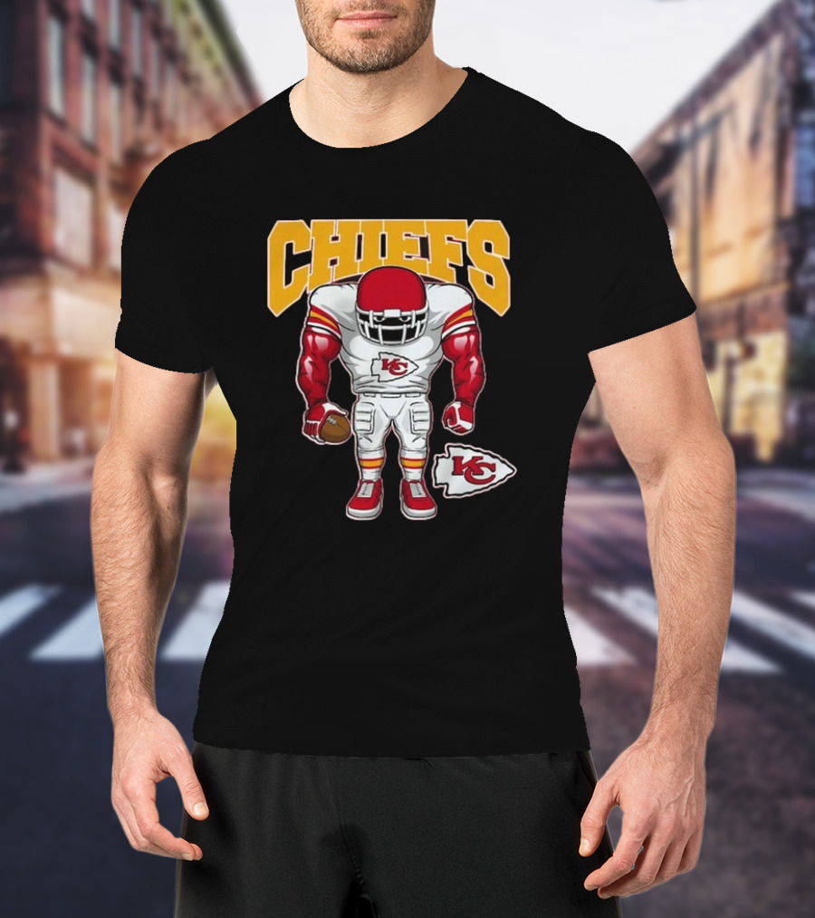 Kansas City Chiefs Brute Squad Football Player T-Shirt