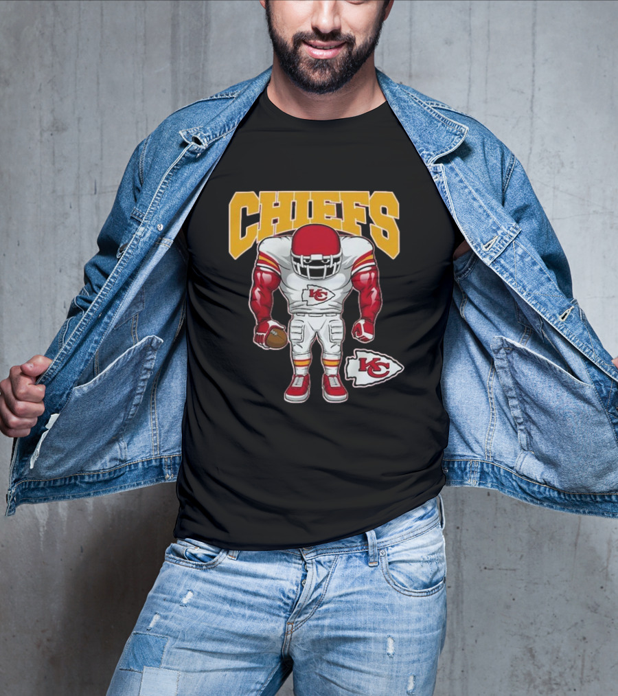 Kansas City Chiefs Brute Squad Football Player T-Shirt