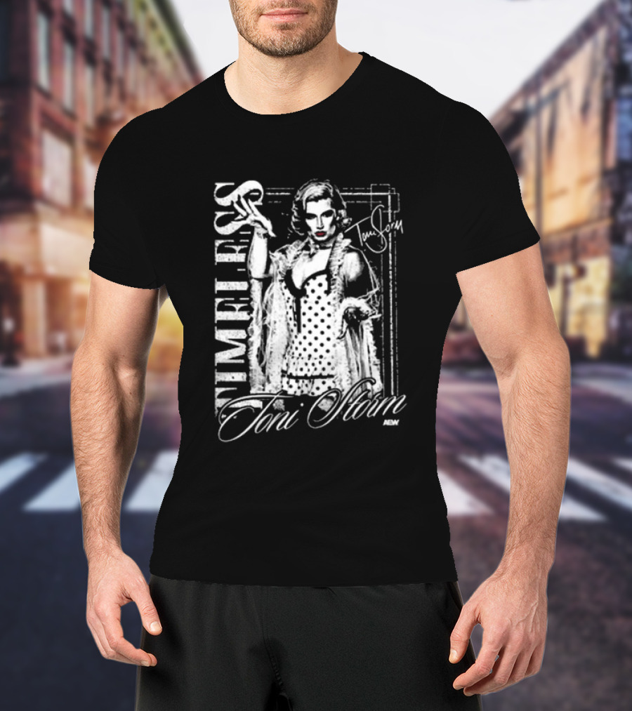 Toni Storm Timeless Glamour NEW Vintage Polka Dot T-Shirt