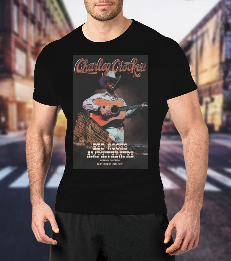 Charley Crockett Red Rocks Amphitheatre Morrison Colorado September 12th T-Shirt